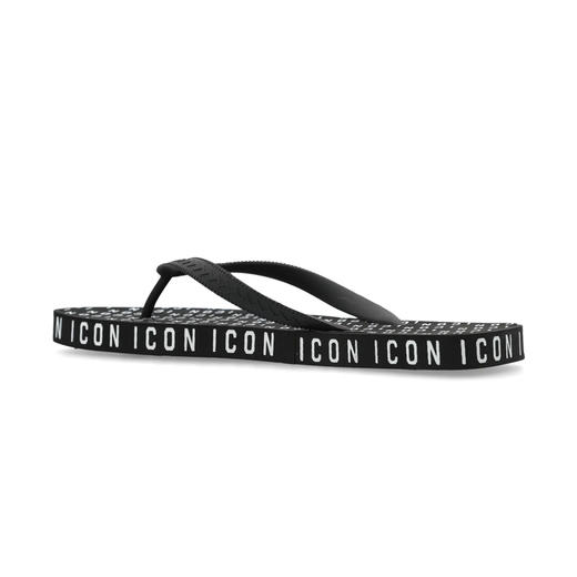 DSQUARED2 女士字母徽标压纹拖鞋 黑色 FFW0001 17208243 2124 商品图1