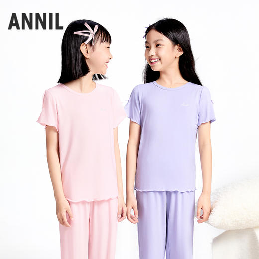 女童7A抗菌家居服套装夏季新款安奈儿童装实体店同款JG521703 商品图1