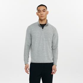 oneup半拉链立领长袖Polo