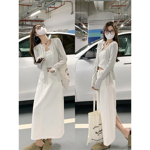 <曾小咸推荐>百搭休闲3色高腰牛仔半身裙 商品图1