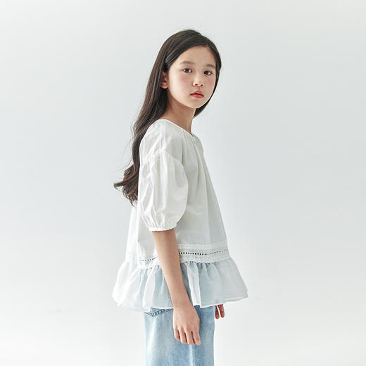 棵初 2025春夏第二波新品氛围感纯色小衫876K256055MJ 商品图4