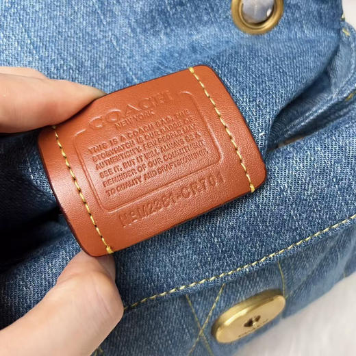 蔻*丹宁牛仔单肩包链条包 商品图3