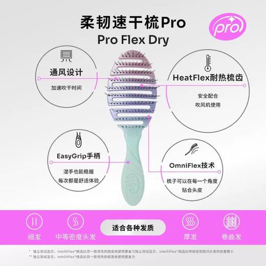 美国Wet Brush干湿两用柔韧速干梳Pro专业版 商品图3