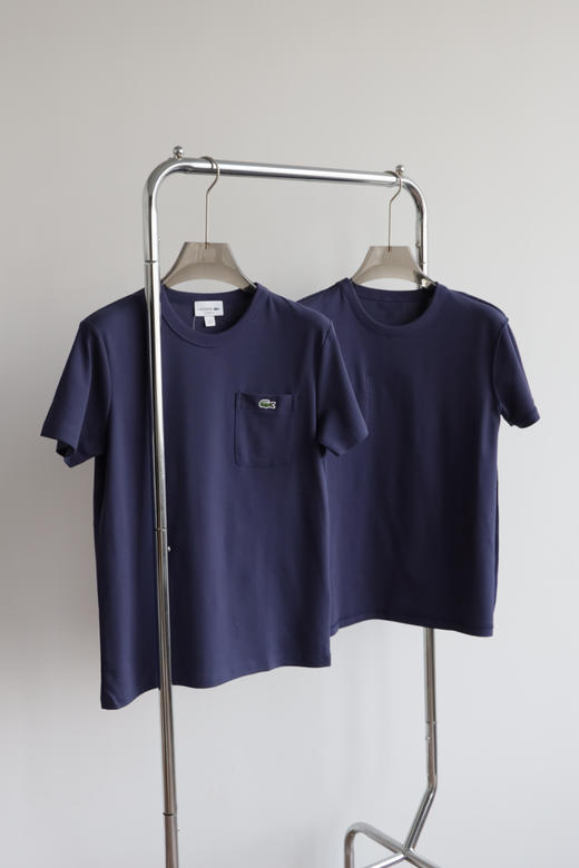 L.A.C 日版口袋 珠地网棉 圆领短袖体恤 TX396 商品图0