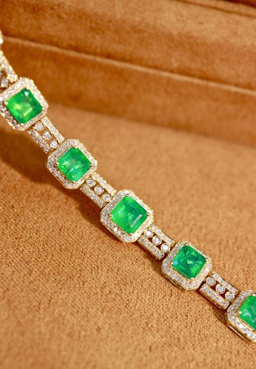 4.7ct刻面祖母绿手链 商品图0