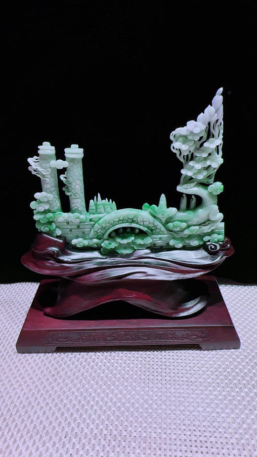 620893翡翠摆件【鹿鸣蝉音】 商品图4