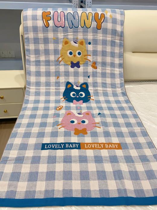 成人全棉毛巾浴巾专区 动感彩条/无印格纹/超强吸水王彩条 超柔纱多种款式纤维细腻触感柔软 商品图5