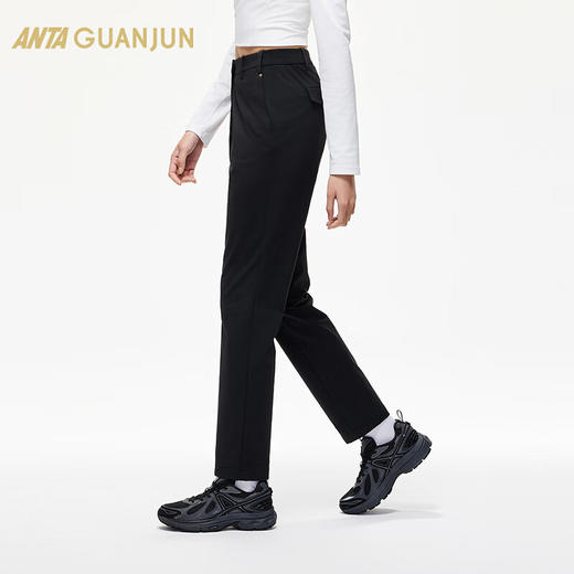 安踏冠军通勤系列 女子2025夏季新款休闲运动长裤商务裤西裤162510507 商品图2