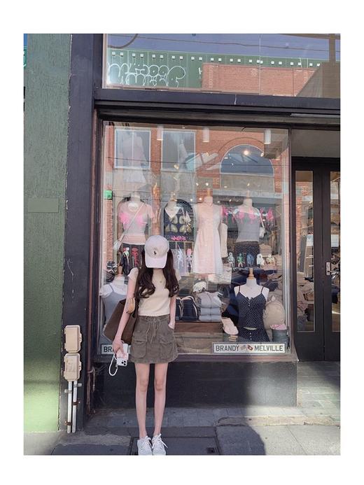 金蘑菇菇 le desert从林冒险计划 热浪沙漠女孩减龄工装背带裤 商品图3