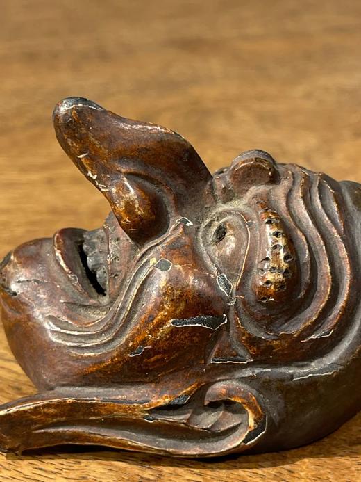 木雕髹漆戏偶罗汉头像，顺丰包邮 商品图4