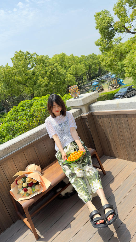 westory夏季新款羊皮平底休闲百搭一脚蹬舒适外穿凉拖61441 商品图5