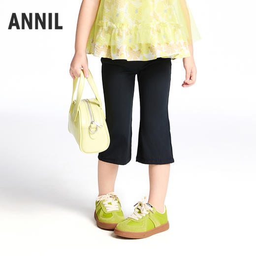 女童全腰针织打底裤夏季新款安奈儿童装实体店同款XG526695 商品图0