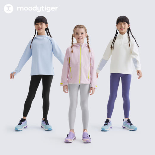 moodytiger女童25春新款亲肤运动瑜伽裤leggings51211423【DR】 商品图3