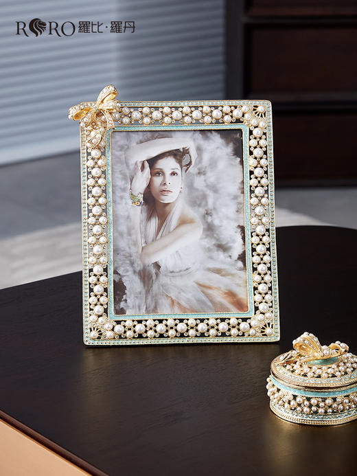 【彼达思】罗比罗丹《珍爱一生》相框珐琅彩工艺结婚礼物相框摆台 商品图1