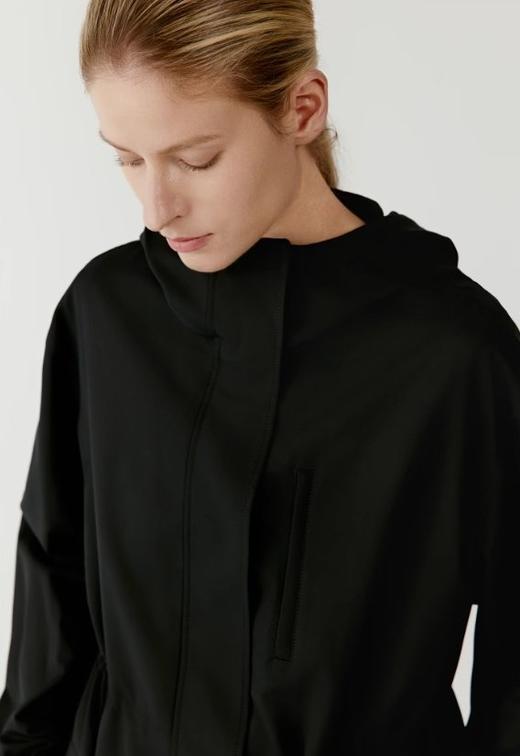 【高品质私服】【IC 丝羊毛精纺平纹布黑色短风衣】随性简约得廓形拓展户外G1183-CC【无标出货 介意慎拍】 商品图3