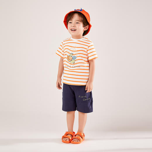男童圆领短袖套装夏季新款安奈儿童装实体店同款XB521722 商品图3