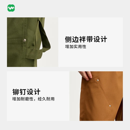 完型美式工装裤复古休闲裤宽松vibe风直筒裤cleanfit男生女生2025 商品图3