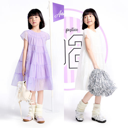 女童短袖连衣裙夏季新款安奈儿童装实体店同款AG523599 商品图3
