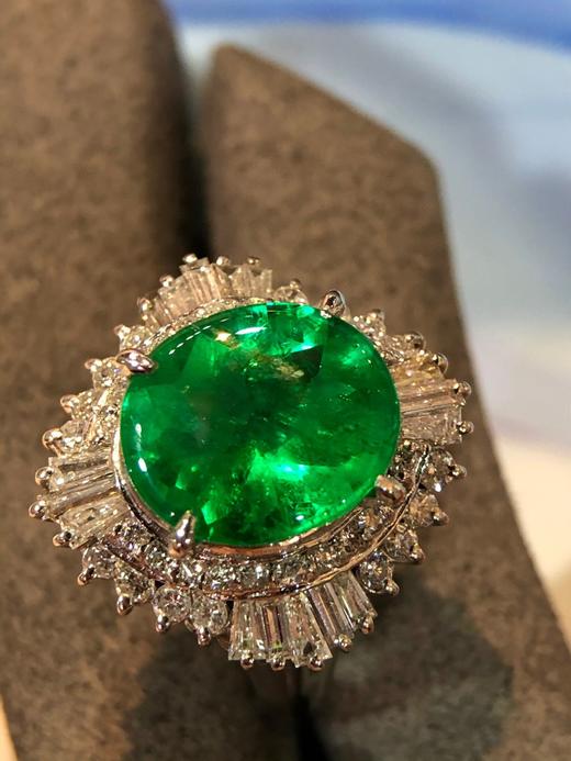 4.15ct刻面祖母绿戒指 商品图0