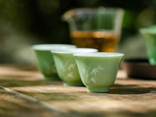 留白竹影竹青 系列 留白设计 雅致韵味 瓷器 商品图6