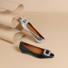 westory2024年秋季新款纯色小尖头低跟舒适优雅单鞋S24CE75091