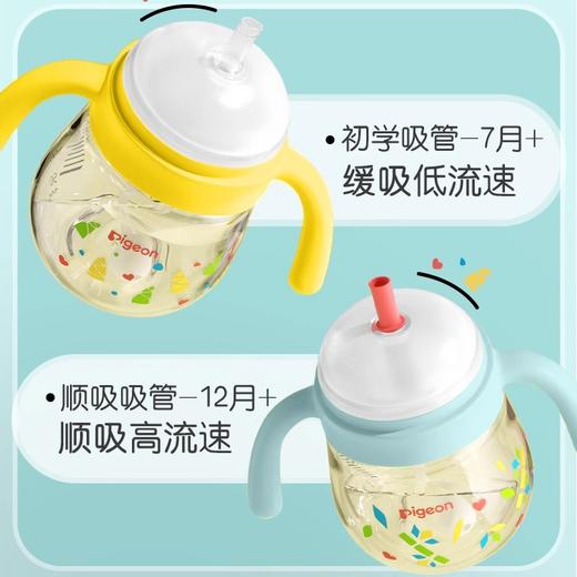 【官方自营】新品上市！贝亲熊猫学饮杯婴儿宝宝防呛喝奶喝水杯儿童吸管杯奶瓶饮水杯PPSU水杯防漏喷25年新款 商品图1