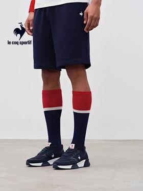 【大都会】 乐卡克法国公鸡夏季男子休闲运动舒适百搭弹力宽松针织短裤