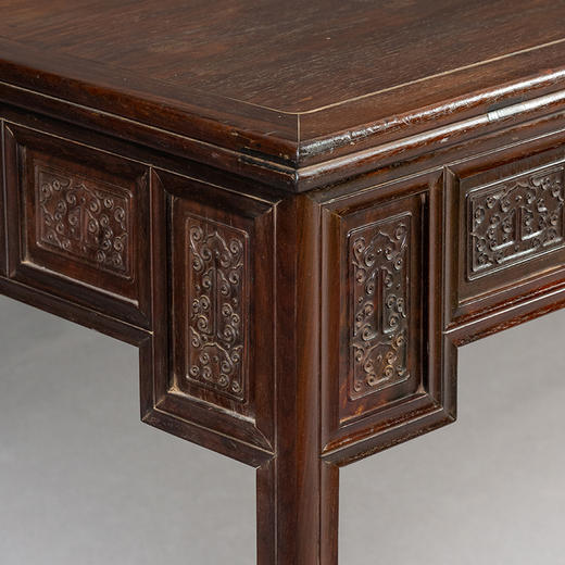 清 红木云纹活面棋桌 商品图1