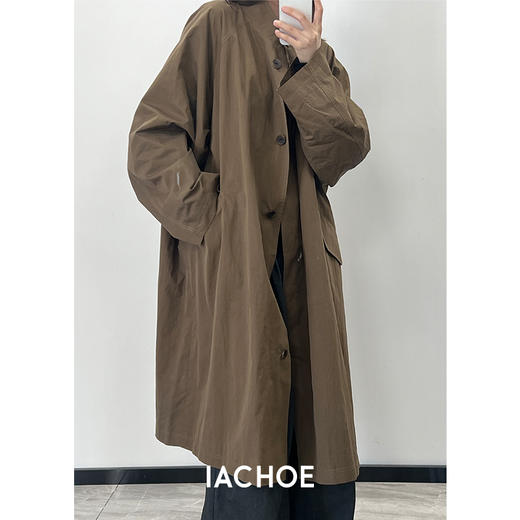 棉仓3571509002-IACHOE风衣复古宽松 商品图2