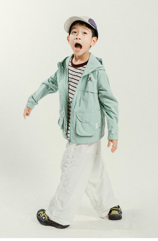 【童品会专属】 ACMEITEM爱棵米 户外亲子防泼水休闲长裤宽松明线耐磨长裤子男女GAG3020314A/GAG3020248A 商品图1