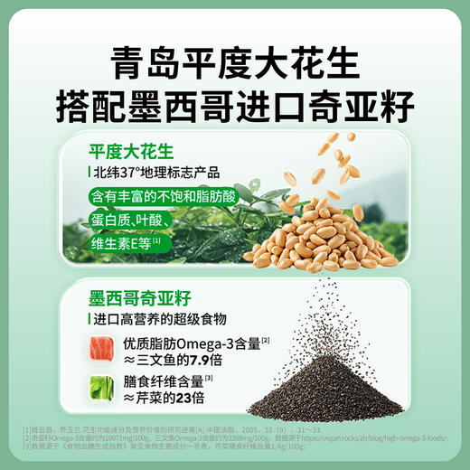 慢教授丨奇亚籽颗粒花生酱 200g 商品图1