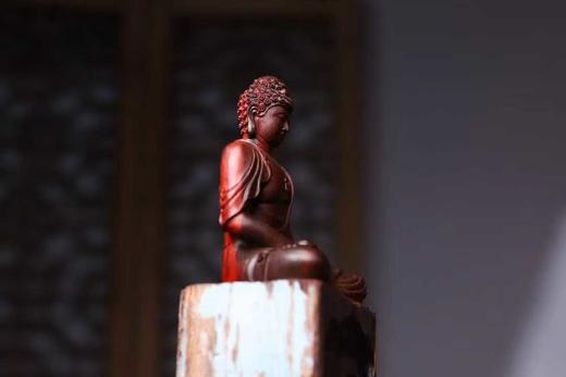 大日如来°小叶紫檀拆房老料摆件 商品图5