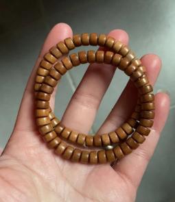 JS（小白）枣木药片珠手串 商品图0