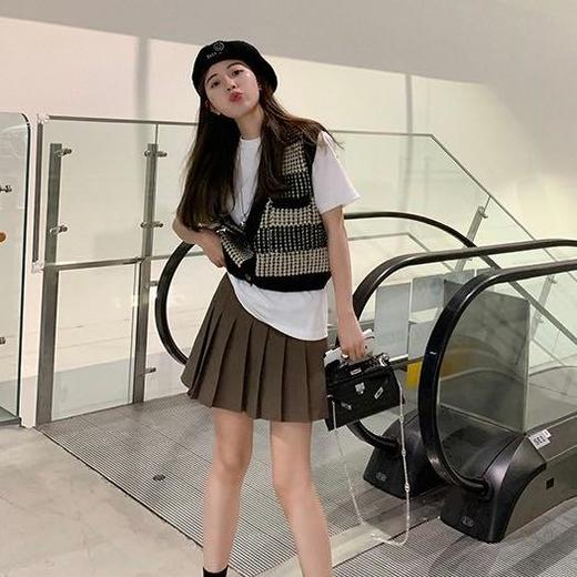 Beau Muse高腰显瘦百褶短裙 I 显腿长显高 立体百褶视觉显瘦 7款春夏百搭色可选 包容体重65-140斤（爆单3-5天发货） 商品图5