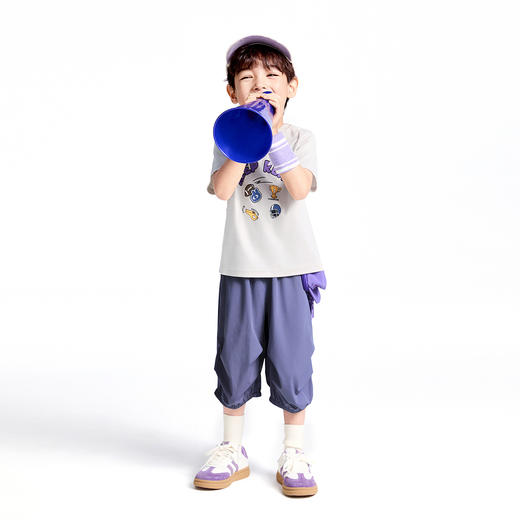 男童全腰梭织七分裤夏季新款安奈儿童装实体店同款XB526629 商品图3