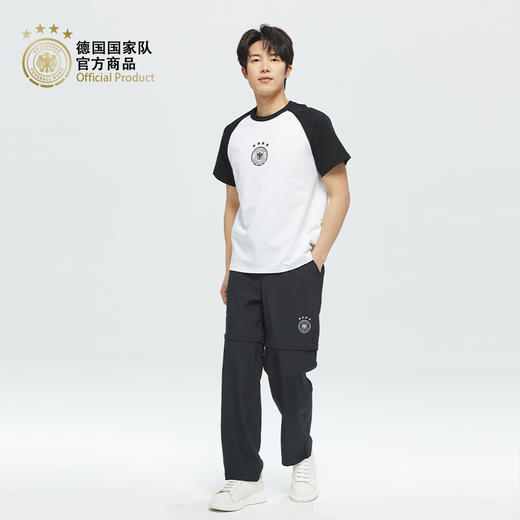 【官方正版】德国国家队 | 春夏黑白拼色简约舒适短袖T恤球迷 商品图4