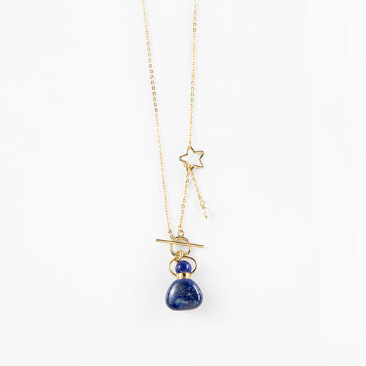 MELI&MOLI【水】青金石迷你福袋吊坠 五角星OT扣项链【D类】 商品图0