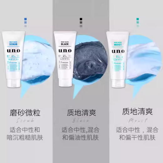资生堂 吾诺UNO 男士洗面奶130g  清洁保湿 商品图1