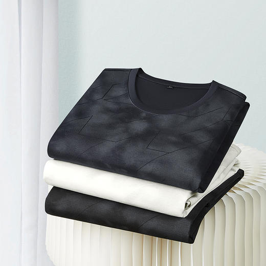 【棉质】【DDP】大依优型大码扎染提花短袖T恤休闲透气半袖夏季上衣胖子加肥加大 商品图2