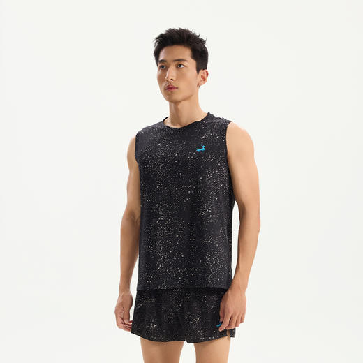 优极UG 星空·男女款3D增能弹力跑步无袖T恤 商品图2