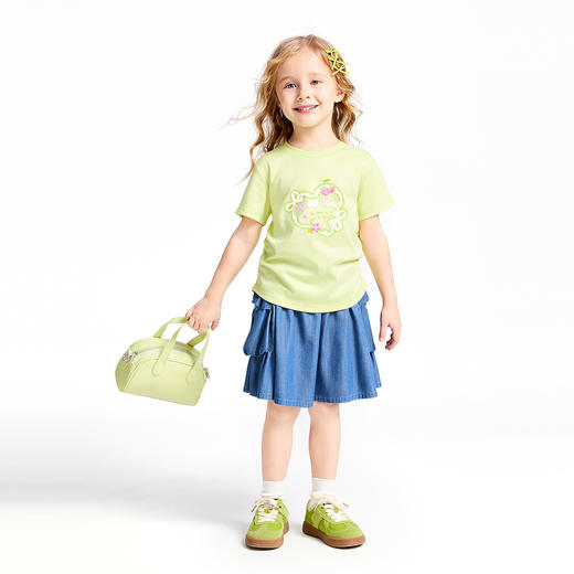 女童液氨短袖针织衫夏季新款安奈儿童装实体店同款XG521686 商品图6