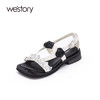 westory女鞋夏季方头水钻厚底花朵休闲凉鞋W22BG61371 商品缩略图1