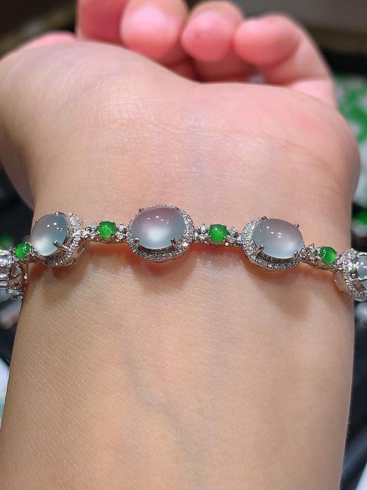 蛋面翡翠手链 商品图4