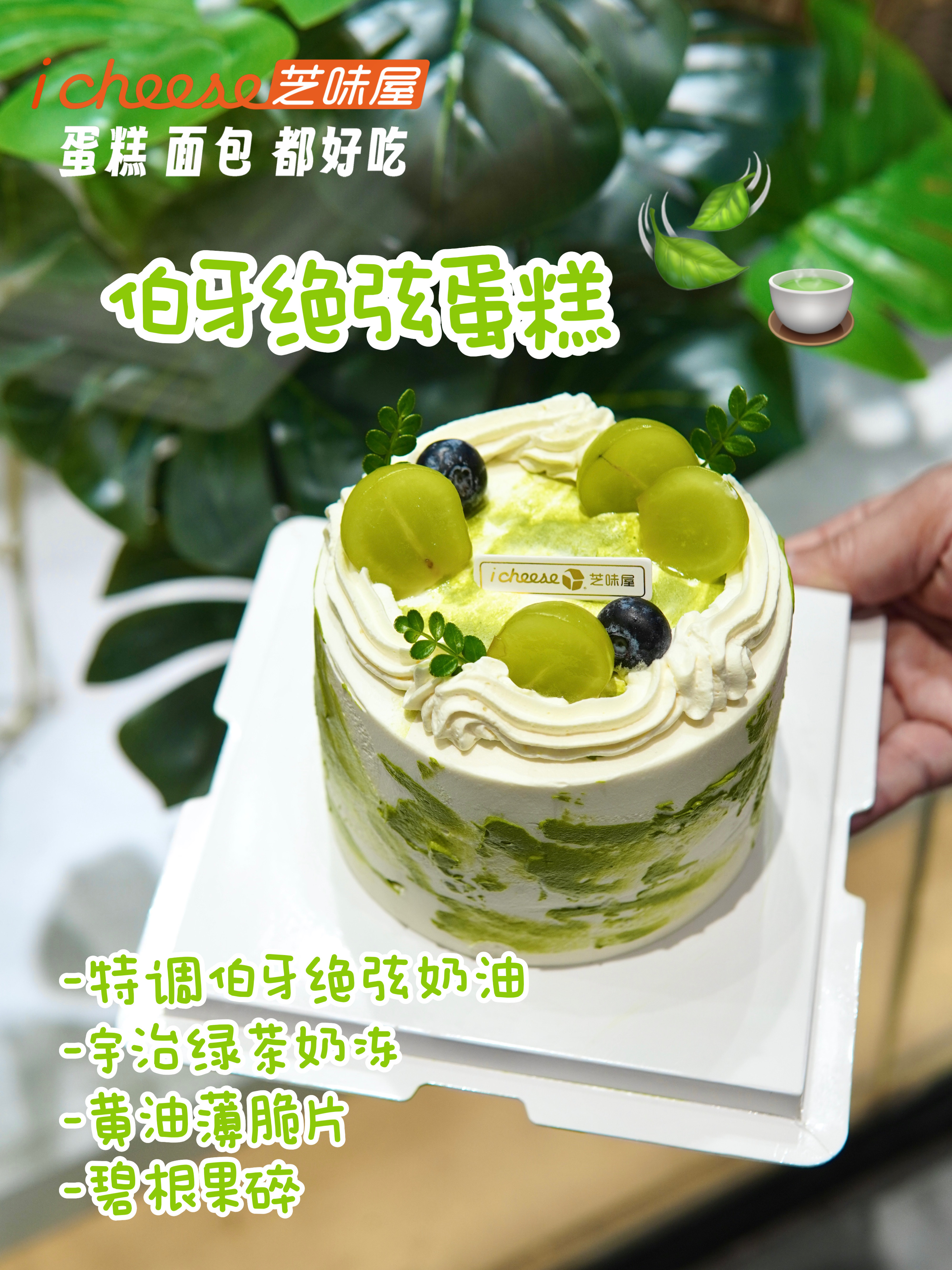 🌿🍵伯牙绝弦蛋糕