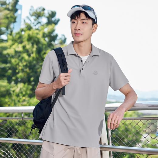 【无缝工艺】柒牌凉感高弹短袖POLO衫男2025夏季新款时尚休闲T恤128T71950 商品图1