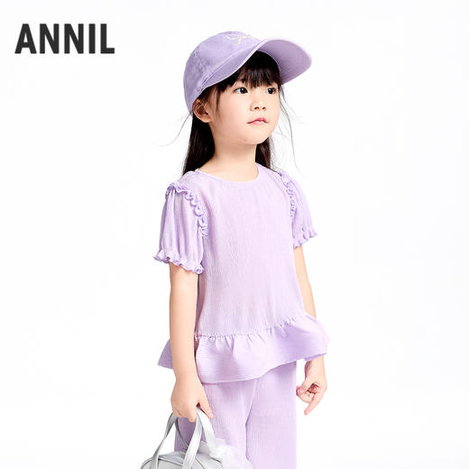 女童短袖衬衣夏季新款安奈儿童装实体店同款XG521705 商品图1