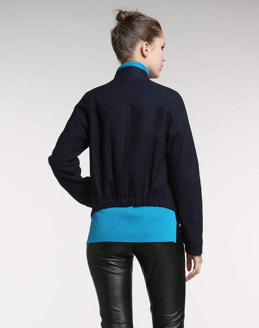 4893915769874 EQ:IQ 藏蓝色立领时尚长袖外套 商品图1