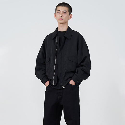 YOKE NYLON BOMBER JACKET 高密度尼龙复古做旧军事风夹克外套 商品图0