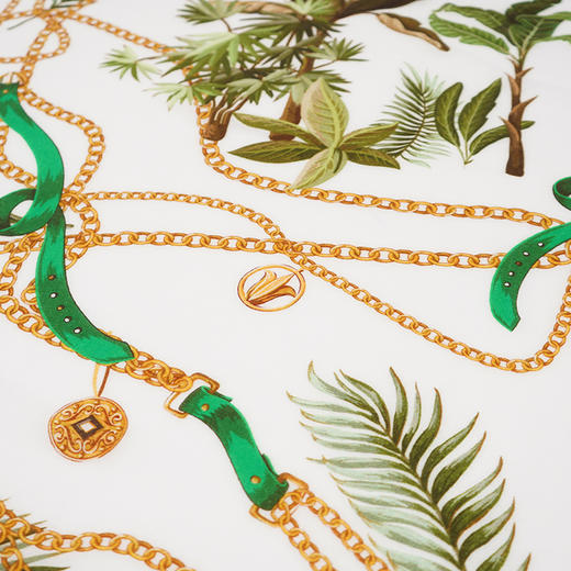 东黎 • 绒韵花色精纺印花方巾 85*85CM  4460 商品图12