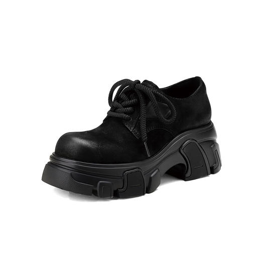 westory2024秋季新品厚底*大头鞋复古休闲百搭乐福鞋女W24CM75431 商品图2